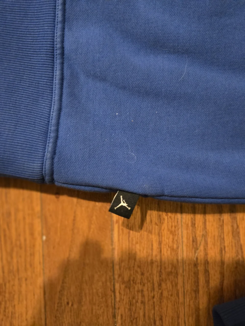 Vintage Y2K Air Jordan Embroidered Spell Out Hoodie Royal Blue Mens XXL Baggy